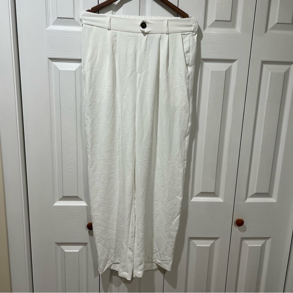 Elegant White Women's Pantsuit
